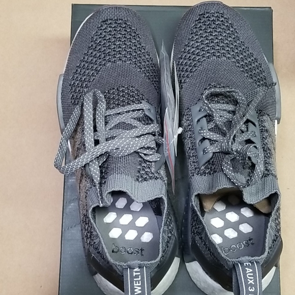 Adidas NMD R1 Primeknit OG Knit "Ash Grey" Shoes - Picture 5 of 13